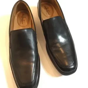 Clarks | Shoes | Clarks Collection Mens Black Leather Slipon  display picture 1